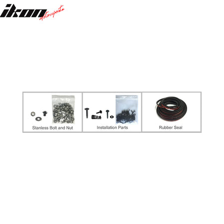 Fits 16-17 Toyota Tacoma Pocket Rivet Bolt Style Fender Flares Wheel Covers ABS