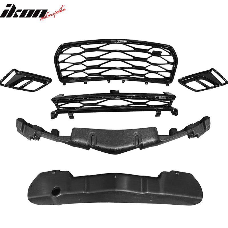 Fits 16-18 Chevrolet Camaro ZL1 Style Front Bumper Cover Conversion W/ Canards