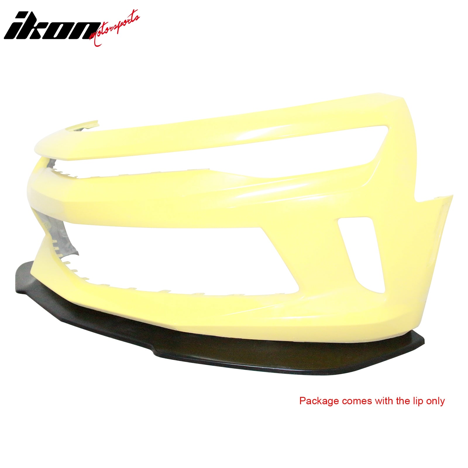 Fits 16-24 Chevrolet Camaro Front Bumper Lip 1LE Style Chin Spoiler PU Splitter