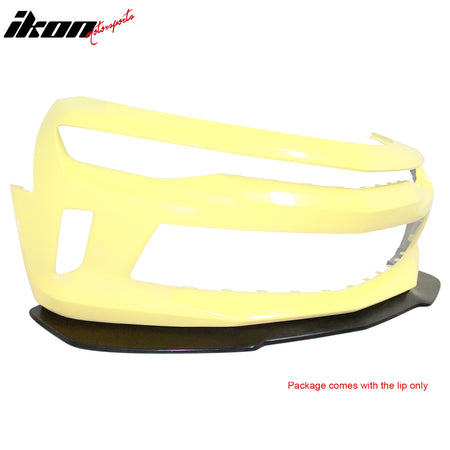 Fits 16-24 Chevrolet Camaro Front Bumper Lip 1LE Style Chin Spoiler PU Splitter