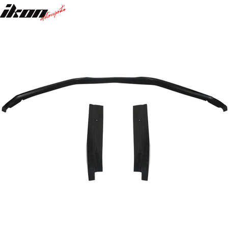 Fits 16-18 Chevrolet Camaro SS IKON V5 Style 3PCS Front Bumper Lip Unpainted PU
