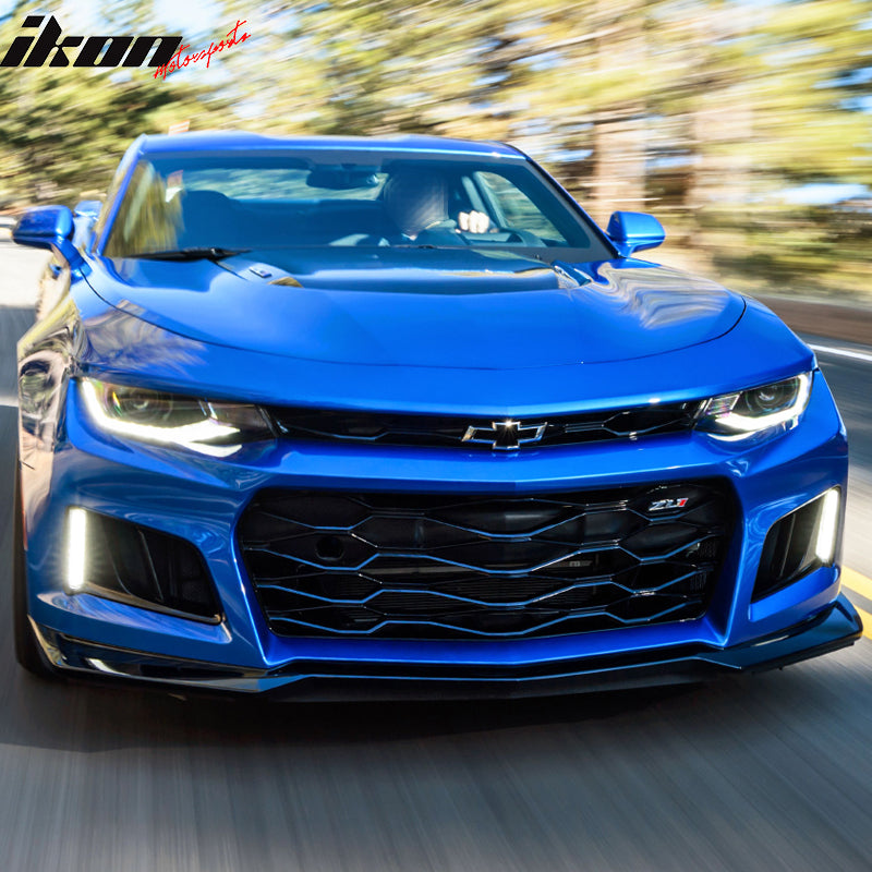 Fits 16-24 Chevy Camaro 2Dr ZL1 Style Unpainted Black Upper Grille