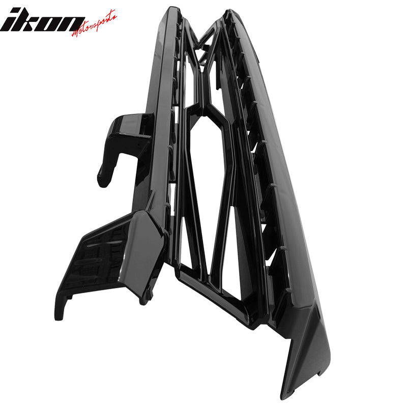 Fits 16-24 Chevy Camaro 2Dr ZL1 Style Unpainted Black Upper Grille - ABS