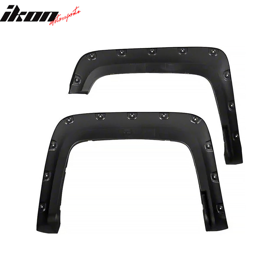 2016-2018 GMC Sierra 1500 Pocket Rivet Style Fender Flares Wheel Cover