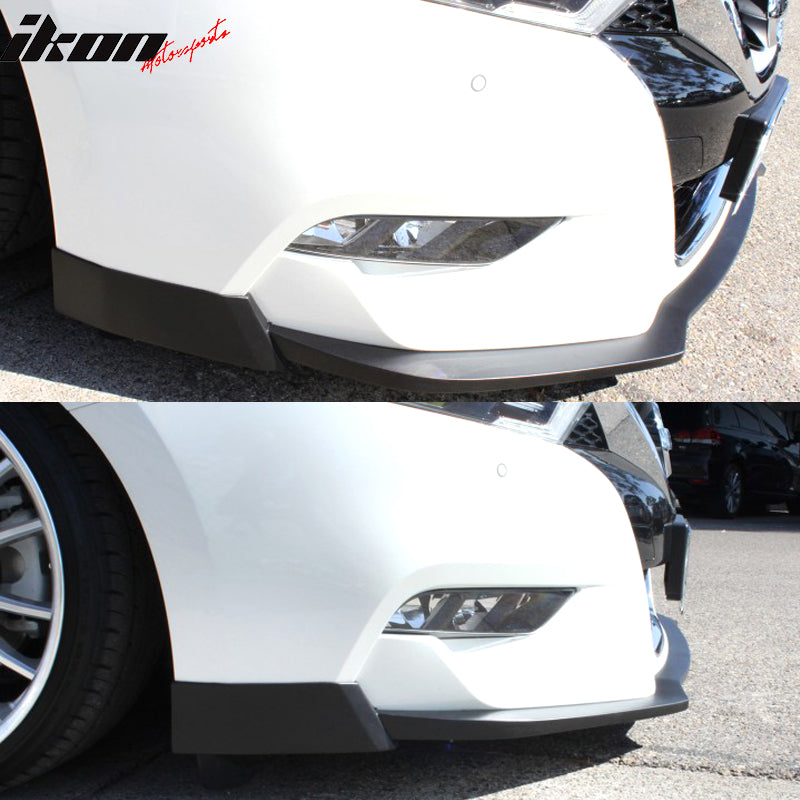 Fits 16-18 Nissan Maxima Front Bumper Lip Spoiler Splitter Unpainted PU Bodykit