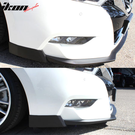 Fits 16-18 Nissan Maxima Front Bumper Lip Spoiler Splitter Unpainted PU Bodykit