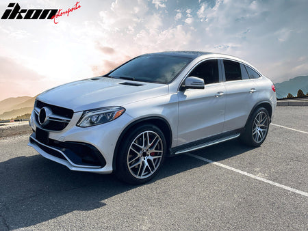 Fits 16-19 Benz C292 GLE-Class Coupe Side Step Bars Aluminium Running Boards 2PC