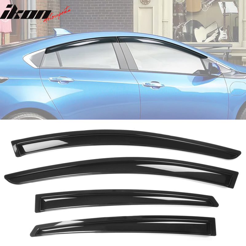 Fit 09-14 Honda Fit Hatchback Slim Style Window Visor Rain Sun Guard Fit 09-14 Honda Fit Hatchback Slim Style Window Visor Rain Sun Guard