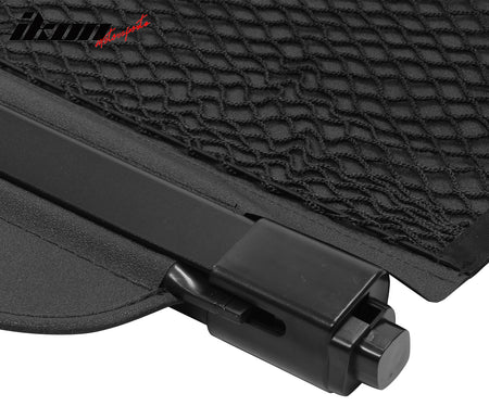 Fits 16-19 Smart EQ Fortwo 2DR Black Rear Security Tonneau Cargo Shade Cover PVC