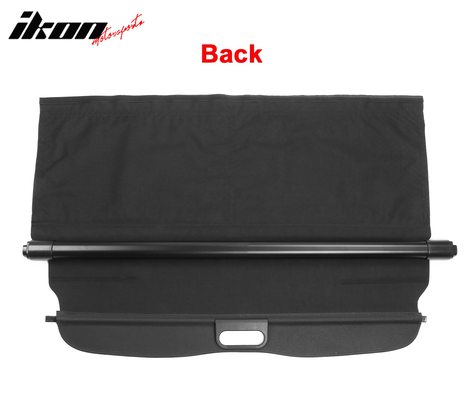 Fits 16-19 Smart EQ Fortwo 2DR Black Rear Security Tonneau Cargo Shade Cover PVC