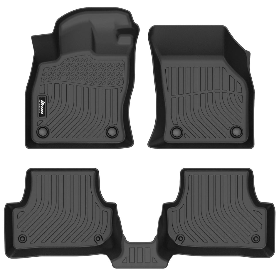 2016-2020 Audi A3 & S3 Sedan 4Dr 3D TPE All Weather Waterproof Anti-Slip Front Rear Driver Passenger Side Interior Floor Mats Cargo Liner Carpets 3PCS