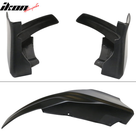 Fits 16-20 Honda Civic 2DR Coupe HFP Style Rear Bumper Lip Diffuser Side Aprons