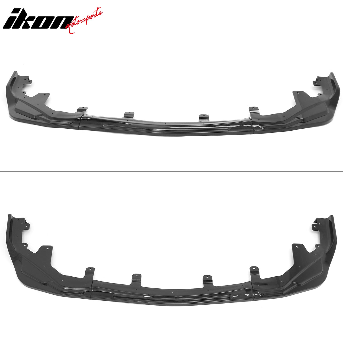 Fits 16-20 Lexus GS F Sport IKON Style 3PCS Front Bumper Lip Spoiler Gloss Black