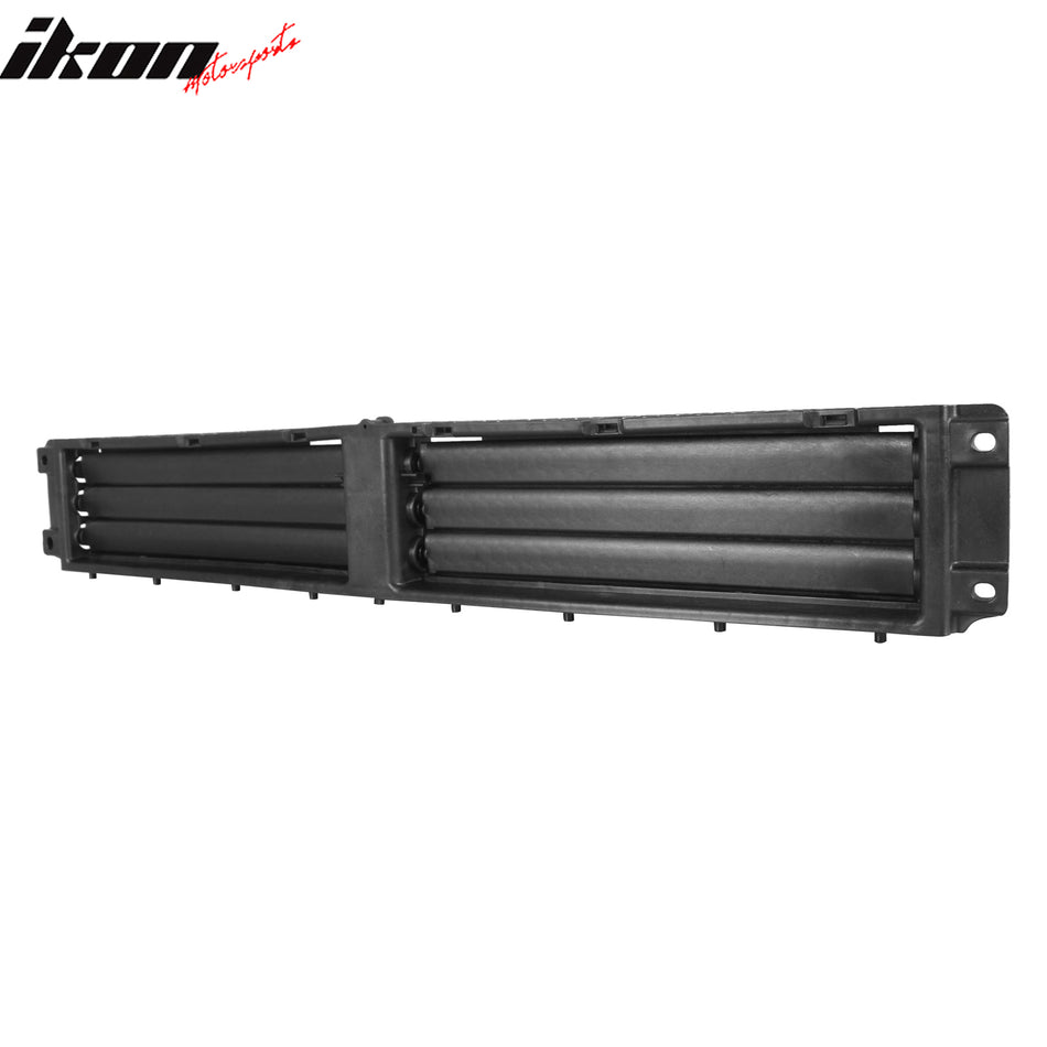 IKON MOTORSPORTS Upper Active Grille Shutter w/ Motor, Compatible with 2016-2020 Chevy Malibu Hybrid, 23335171 23478218 GM1206118 Engine Cooling Radiator Grill Assembly Replacement, Silver/ Black