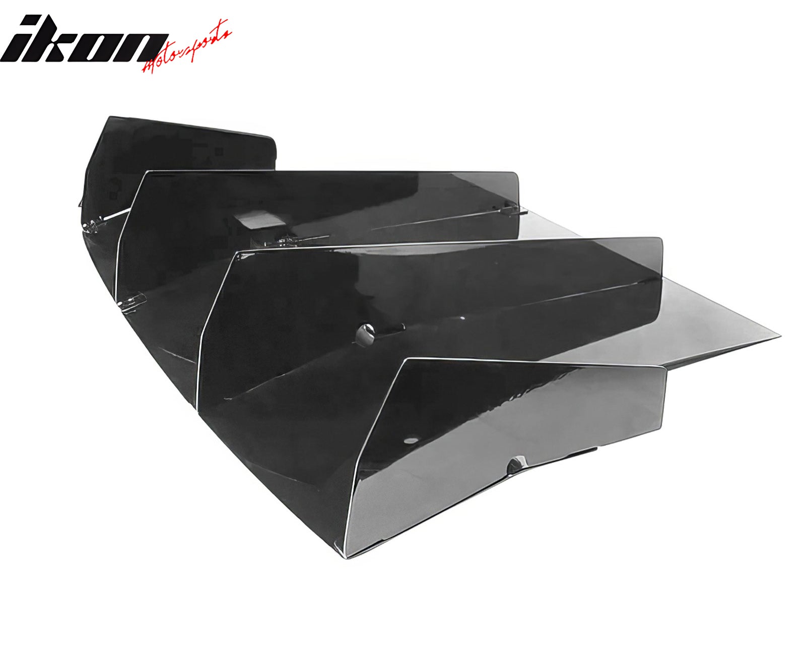 Fits 16-20 Honda Civic Coupe Rear Bumper Diffuser Lip AF Style Aluminum Spoiler