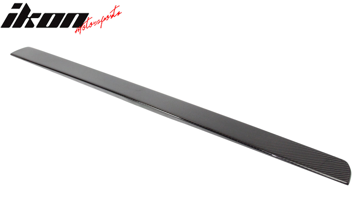 IKON MOTORSPRTS, Roof Spoiler Compatible With 2016-2020 Hyundai Elantra 6th, Factory Style Rear Top Window Visor Real Carbon Fiber Wing Trim, 2017 2018 2019