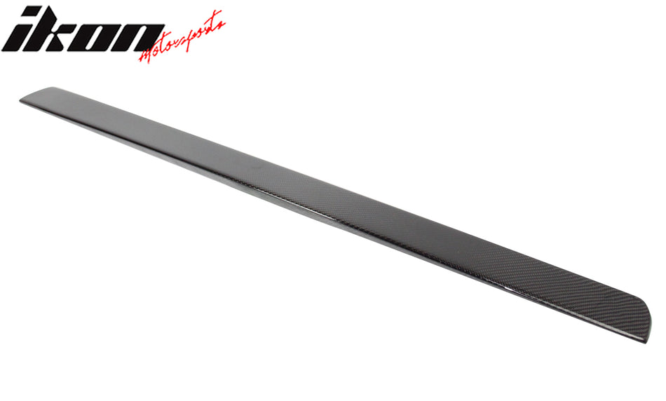 IKON MOTORSPRTS, Roof Spoiler Compatible With 2016-2020 Hyundai Elantra 6th, Factory Style Rear Top Window Visor Real Carbon Fiber Wing Trim, 2017 2018 2019