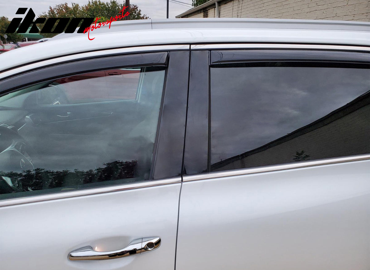 Fits 16-20 Kia Sorento In-channel Window Visor Acrylic Side Door Deflectors 4PC