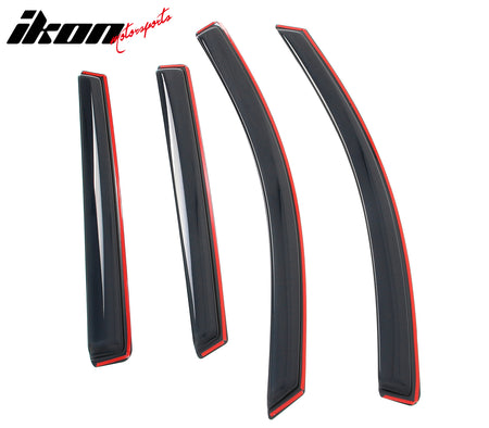 Fits 16-20 Kia Sorento In-channel Window Visor Acrylic Side Door Deflectors 4PC