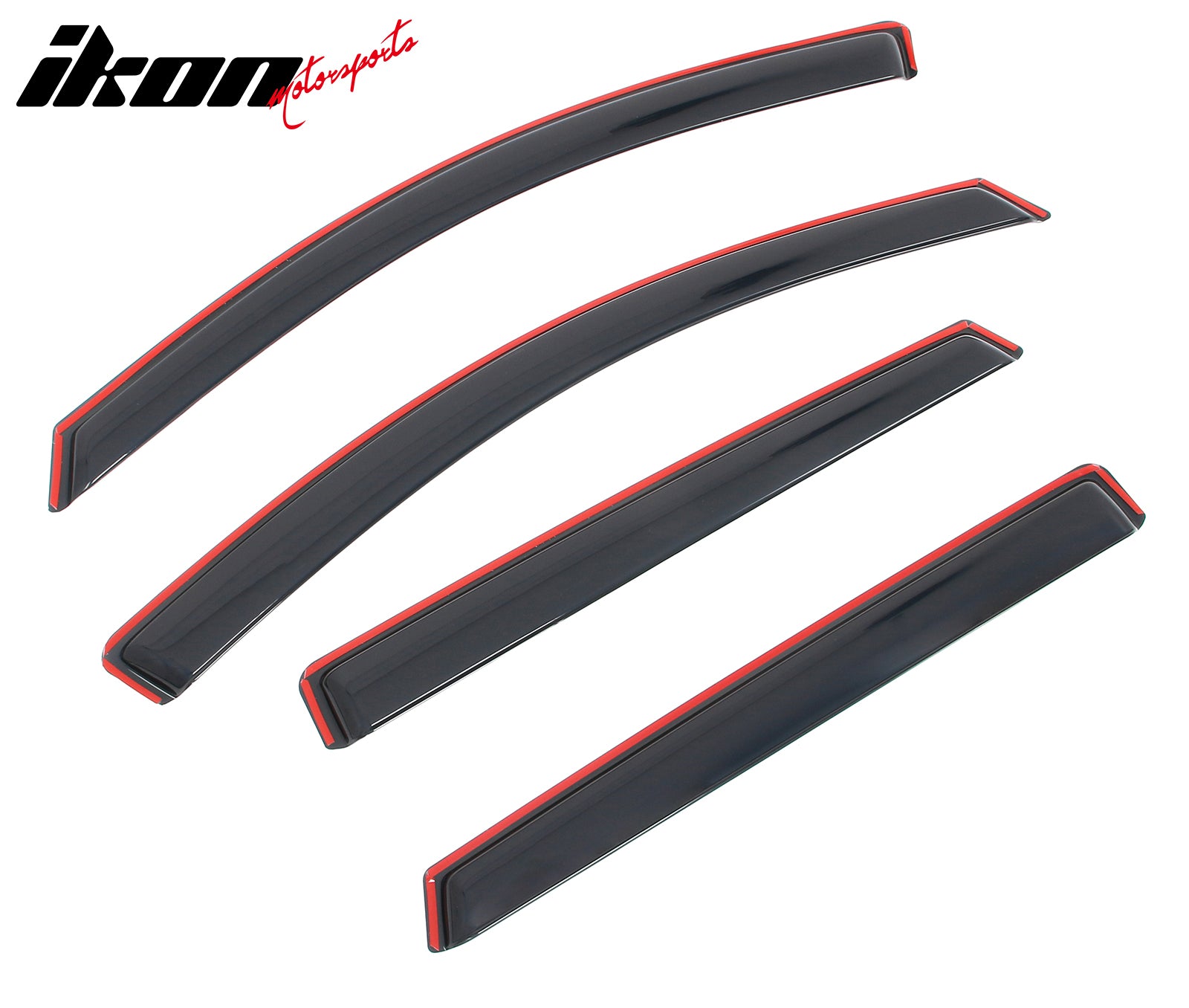 Fits 16-20 Kia Sorento In-channel Window Visor Acrylic Side Door Deflectors 4PC
