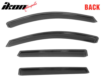Fits 16-20 Kia Sorento In-channel Window Visor Acrylic Side Door Deflectors 4PC