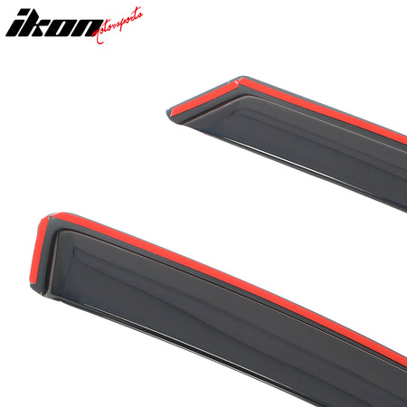 Fits 16-20 Kia Sorento In-channel Window Visor Acrylic Side Door Deflectors 4PC