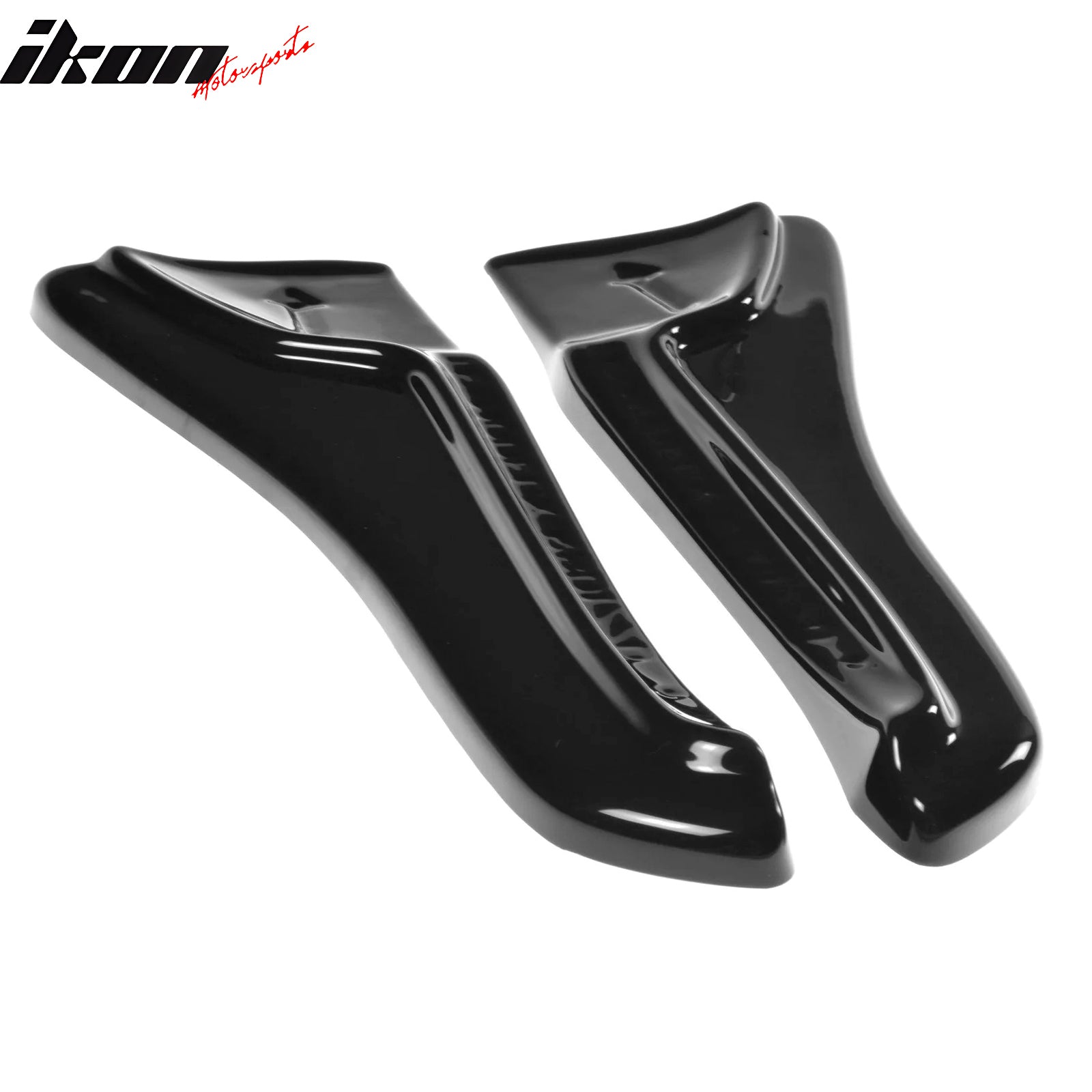 Fits 16-25 Tesla Model X Maxton Style Rear Bumper Side Splitters PU