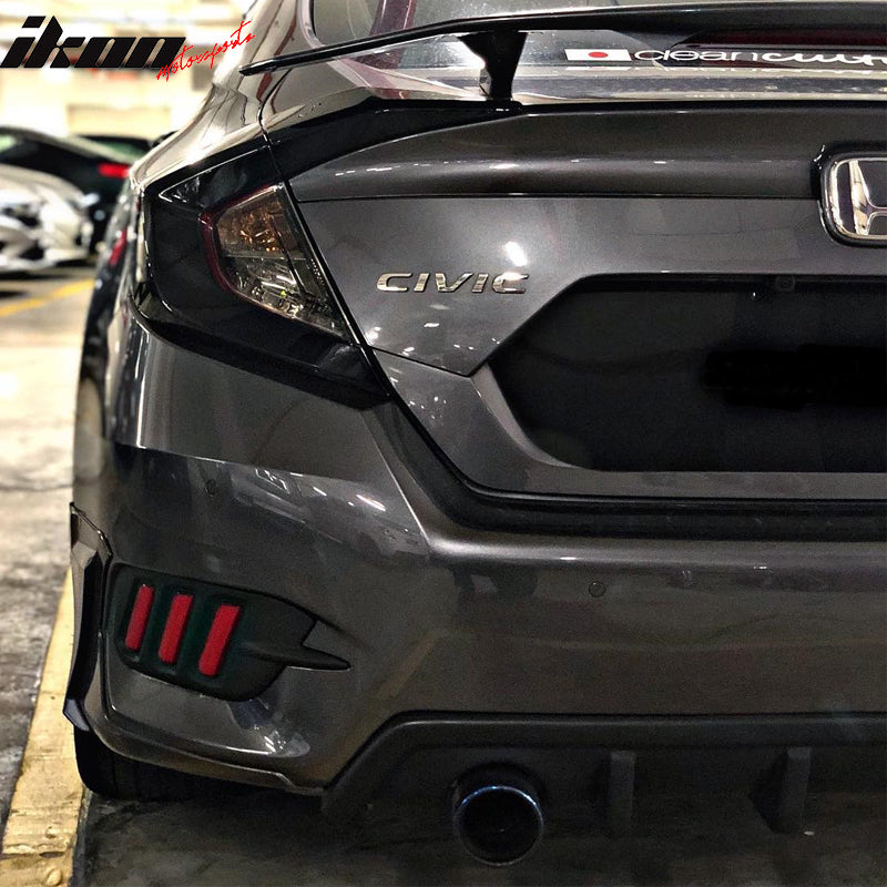 Fits 12-13 Honda Civic Coupe HFP Style Front Bumper Lip Spoiler Side Fits 12-13 Honda Civic Coupe HFP Style Front Bumper Lip Spoiler Side