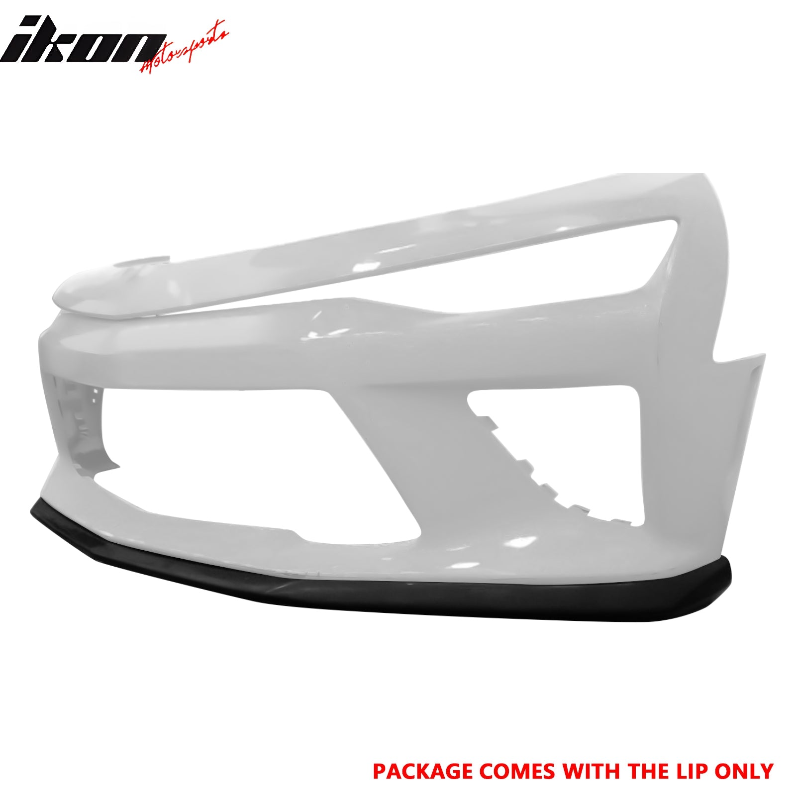 Fits 16-18 Chevrolet Camaro V8 SS OE Style Front Bumper Lip Spoiler Unpainted PU