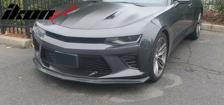 Fits 16-18 Chevy Camaro V8 SS SLP Style Front Bumper Lip Spoiler Unpainted PU