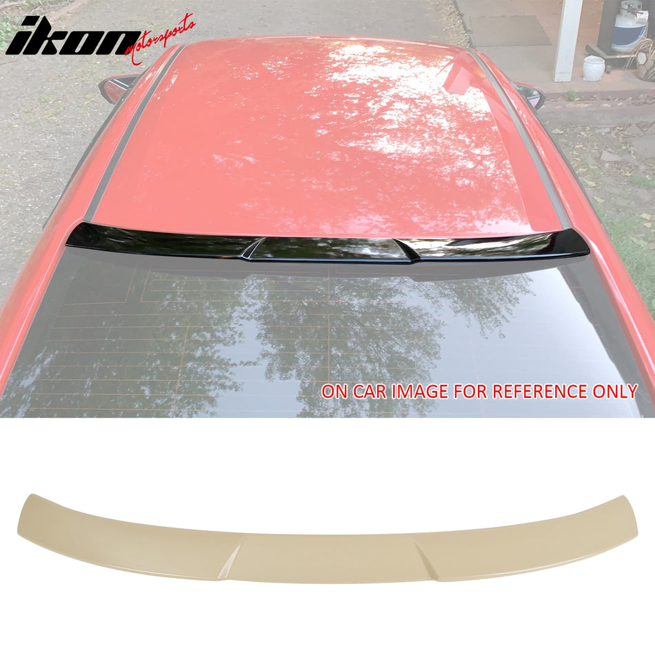 2016-2021 Honda Civic 10th Gen Sedan Unpainted Beige Roof Spoiler ABS