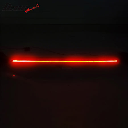 For 16-21 Honda Civic Long LED Rear Trunk Spoiler Matte Black ABS