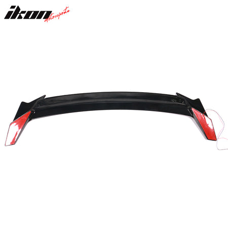 For 16-21 Honda Civic Long LED Rear Trunk Spoiler Matte Black ABS