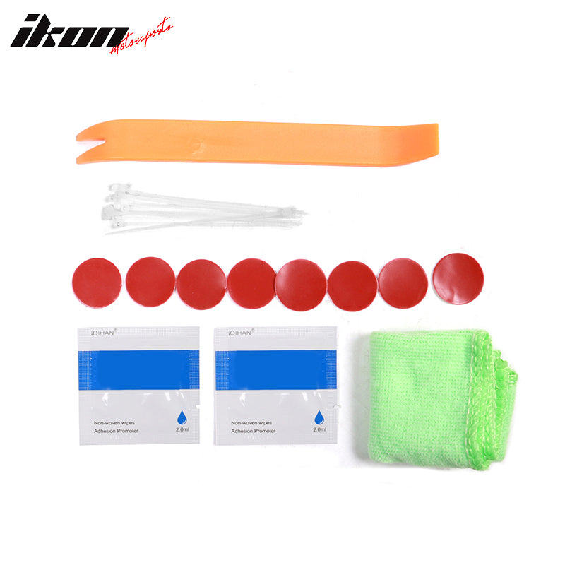 For 16-21 Honda Civic Long LED Rear Trunk Spoiler Matte Black ABS