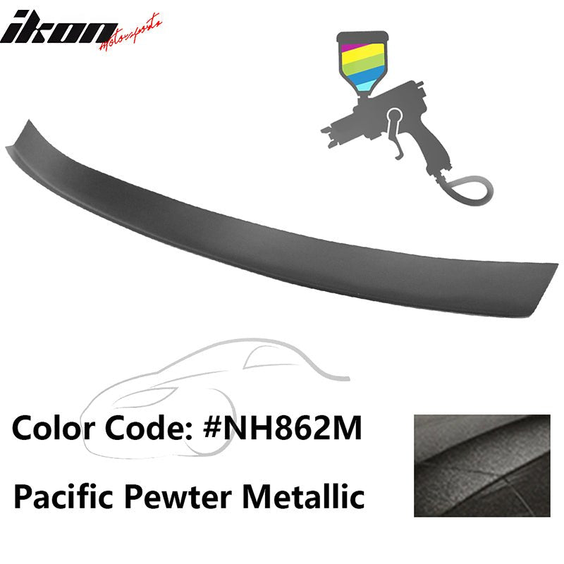 2016 - 2021 Honda Civic Type R Add - on Gurney Flap Lip Painted FRPPainted NH862M Pacific Pewter MetallicIkon Motorsports