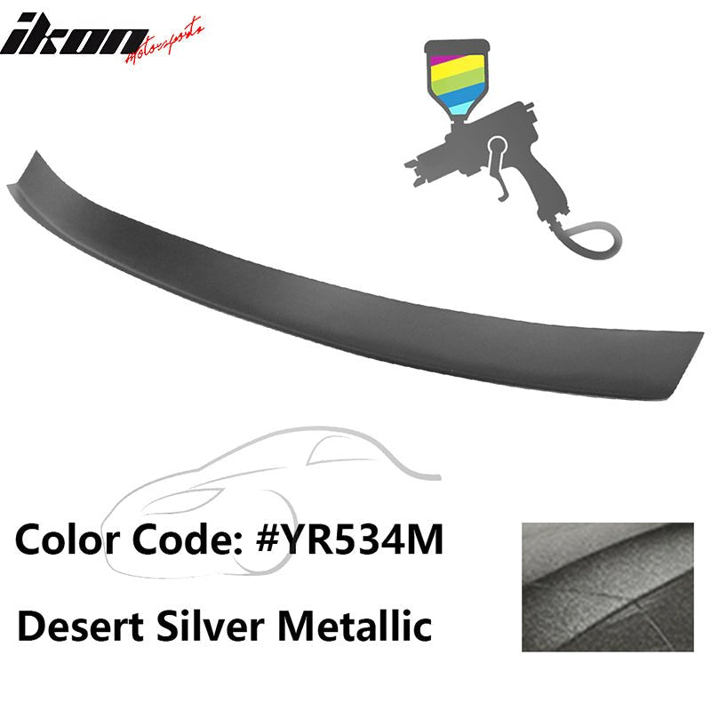 2016 - 2021 Honda Civic Type R Add - on Gurney Flap Lip Painted FRPPainted YR534M Desert Silver MetallicIkon Motorsports