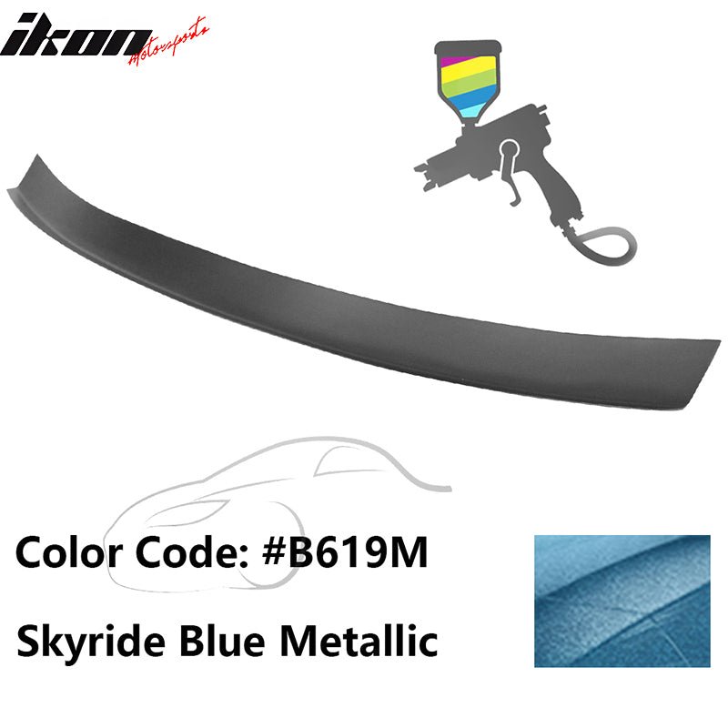 2016 - 2021 Honda Civic Type R Add - on Gurney Flap Lip Painted FRPPainted B619M Skyride Blue MetallicIkon Motorsports