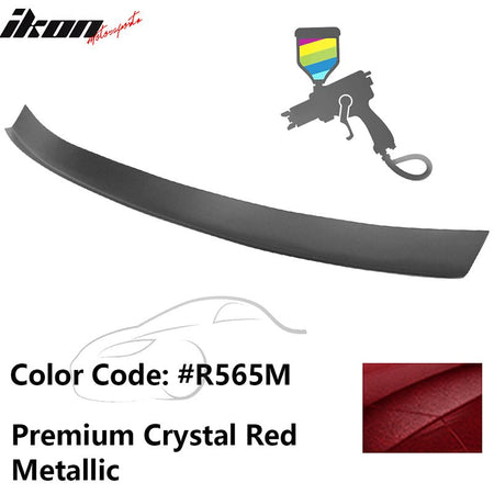 2016 - 2021 Honda Civic Type R Add - on Gurney Flap Lip Painted FRPPainted R565M Premium Crystal Red MetallicIkon Motorsports