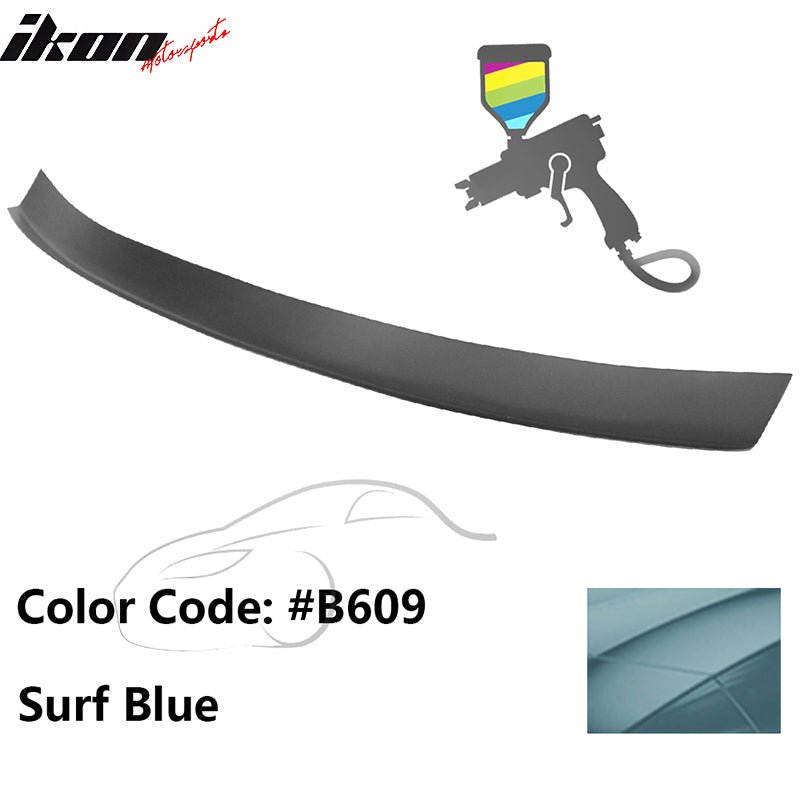 2016 - 2021 Honda Civic Type R Add - on Gurney Flap Lip Painted FRPPainted B609 Surf BlueIkon Motorsports