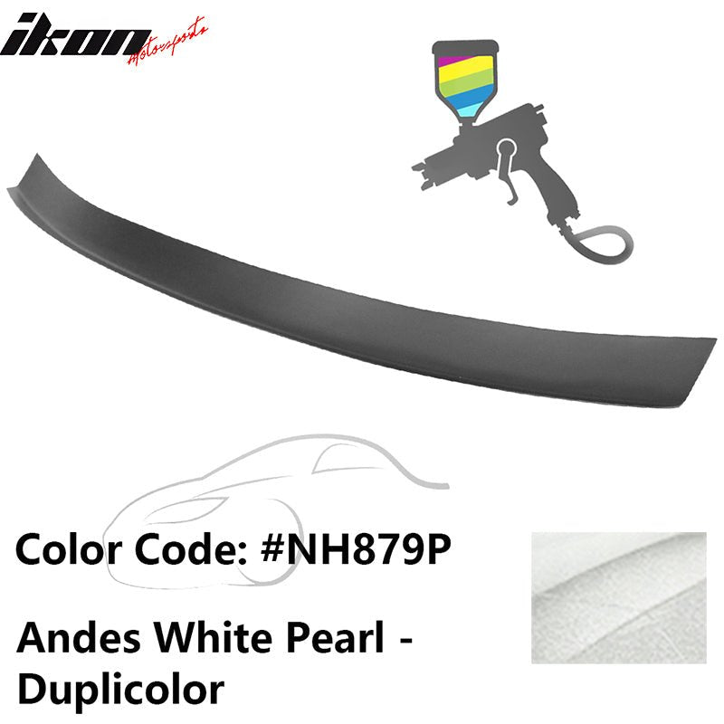 2016 - 2021 Honda Civic Type R Add - on Gurney Flap Lip Painted FRPPainted NH879P Andes White Pearl - DuplicolorIkon Motorsports