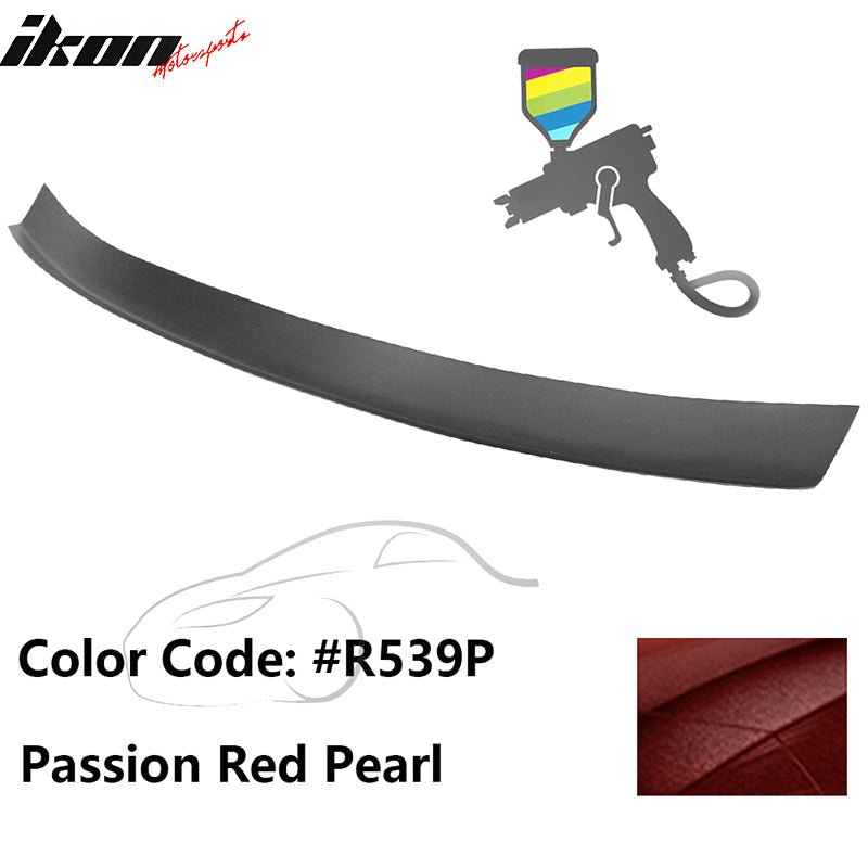 2016 - 2021 Honda Civic Type R Add - on Gurney Flap Lip Painted FRPPainted R539P Passion Red PearlIkon Motorsports