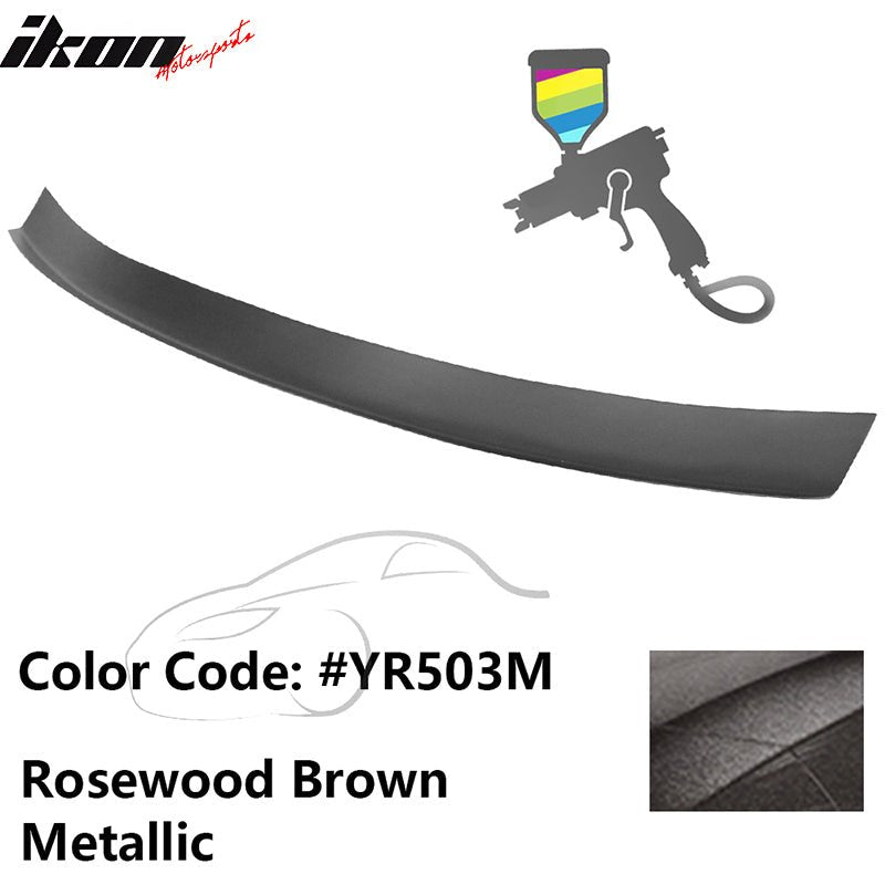 2016 - 2021 Honda Civic Type R Add - on Gurney Flap Lip Painted FRPPainted YR503M Rosewood Brown MetallicIkon Motorsports