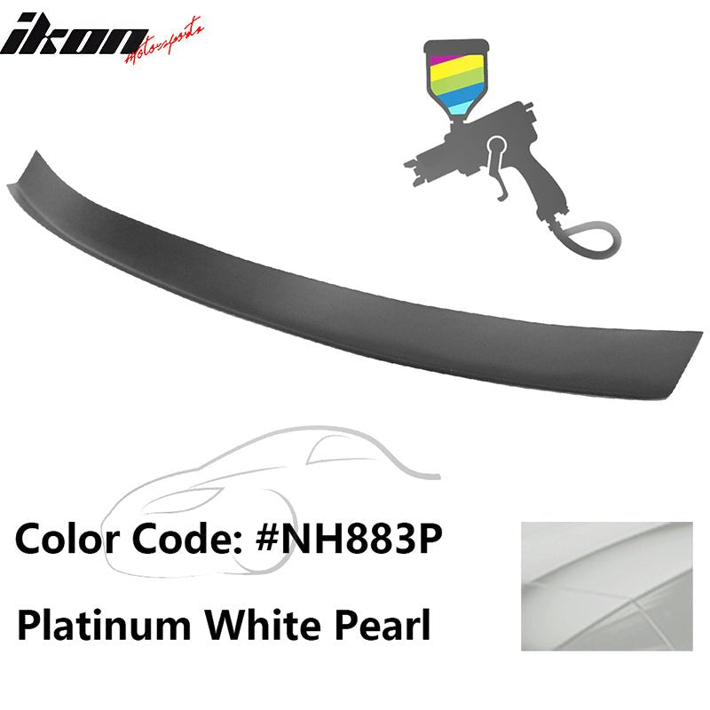 2016 - 2021 Honda Civic Type R Add - on Gurney Flap Lip Painted FRPPainted NH883P Platinum White PearlIkon Motorsports
