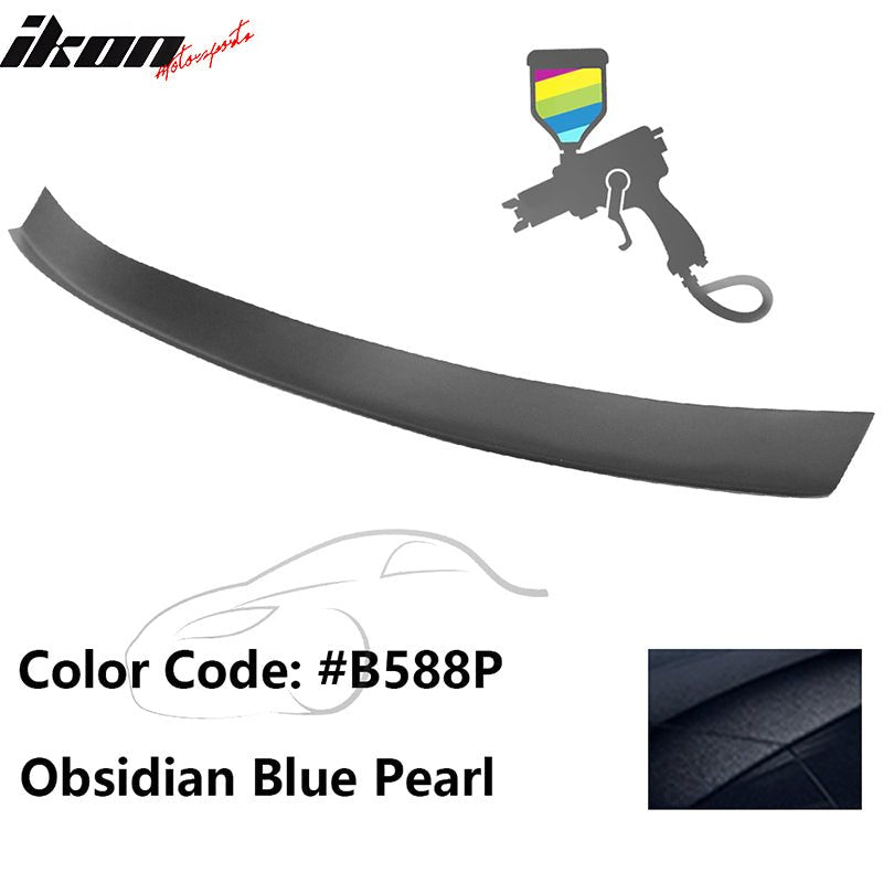 2016 - 2021 Honda Civic Type R Add - on Gurney Flap Lip Painted FRPPainted B588P Obsidian Blue PearlIkon Motorsports