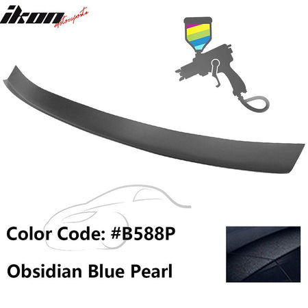 2016 - 2021 Honda Civic Type R Add - on Gurney Flap Lip Painted FRPPainted B588P Obsidian Blue PearlIkon Motorsports