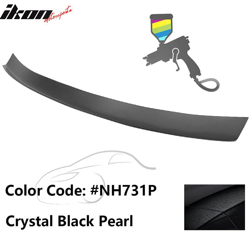 2016 - 2021 Honda Civic Type R Add - on Gurney Flap Lip Painted FRPPainted NH731P Crystal Black PearlIkon Motorsports