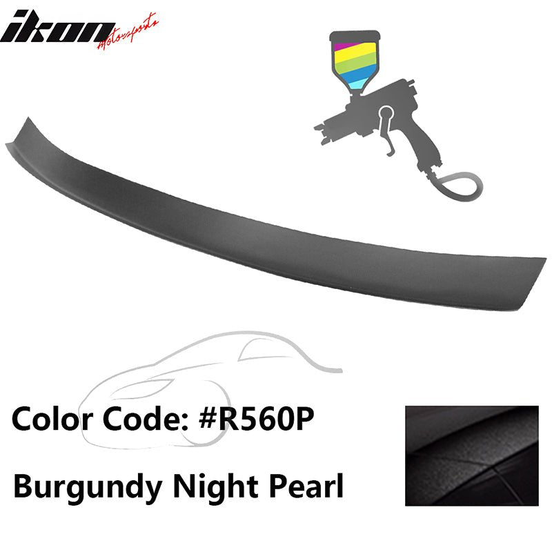 2016 - 2021 Honda Civic Type R Add - on Gurney Flap Lip Painted FRPPainted R560P Burgundy Night PearlIkon Motorsports