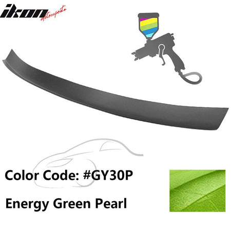 2016 - 2021 Honda Civic Type R Add - on Gurney Flap Lip Painted FRPPainted GY30P Energy Green PearlIkon Motorsports