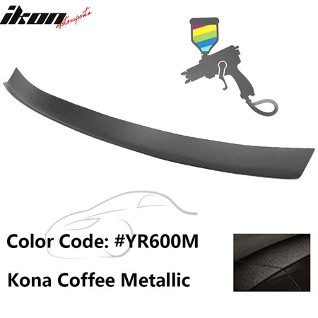 2016 - 2021 Honda Civic Type R Add - on Gurney Flap Lip Painted FRPPainted YR600M Kona Coffee MetallicIkon Motorsports