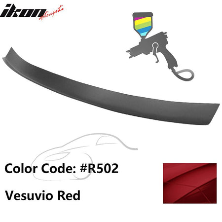 2016 - 2021 Honda Civic Type R Add - on Gurney Flap Lip Painted FRPPainted R502 Vesuvio RedIkon Motorsports
